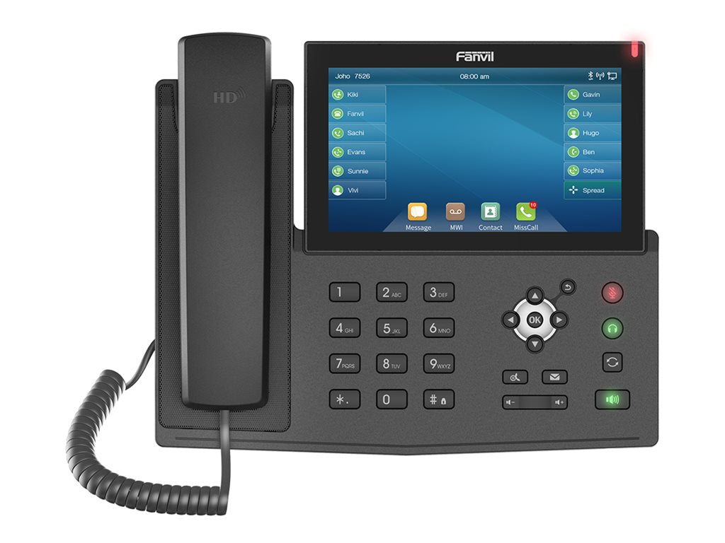 Fanvil X7 - VoIP phone - with Bluetooth interface with caller ID - 3-way call capability - SIP, RTCP, RTP, SRTP, SIP v2 over X7-V1
