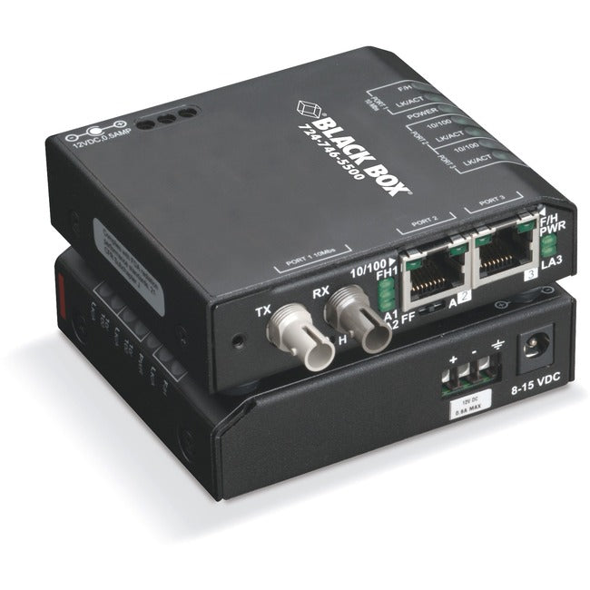 Fast Ethernet Hardened Temperature Switch(2)10/100-Mbps Copper Rj45,(1)100-Mbps Bbx-Lbh100A-H-St