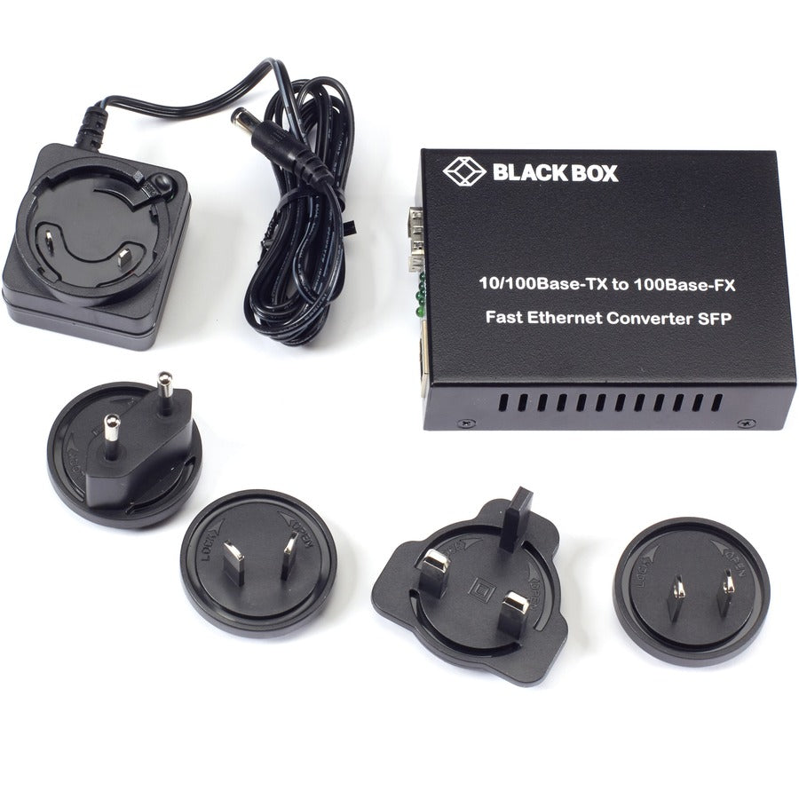 Fast Ethernet Media Converter - Copper to Fiber SFP | BLACK BOX LHC210A