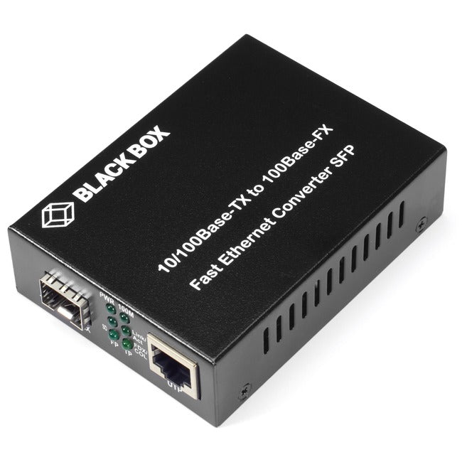 Fast Ethernet Media Converter - Copper to Fiber SFP | BLACK BOX LHC210A