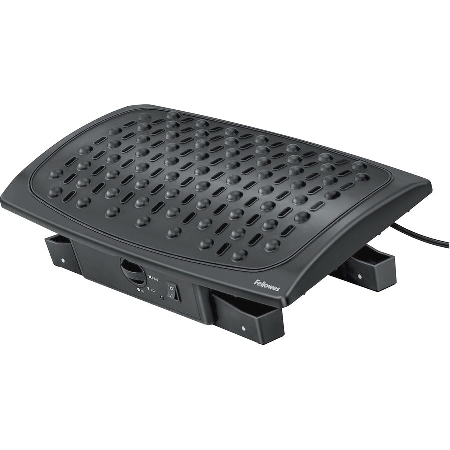 Fellowes Climate Control Footrest - 20° Tilt - Black 8030901