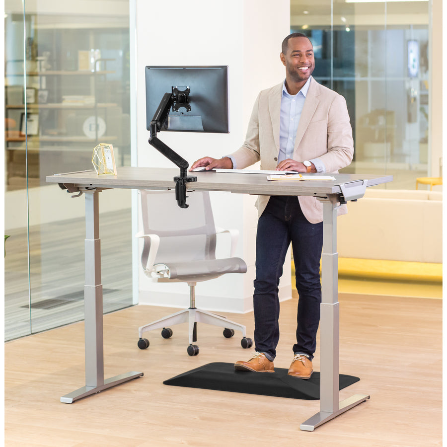 Fellowes High Pressure Laminate Desktop Gray Ash - 72x30"" 9650201
