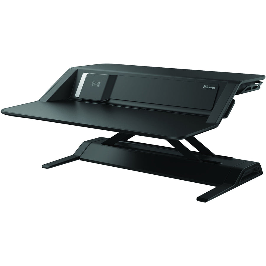 Fellowes Lotus&trade; DX Sit-Stand Workstation - Black 8080301