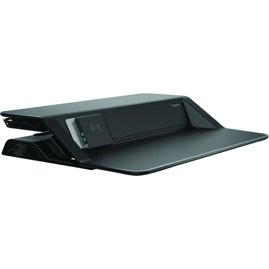 Fellowes Lotus&trade; DX Sit-Stand Workstation - Black 8080301