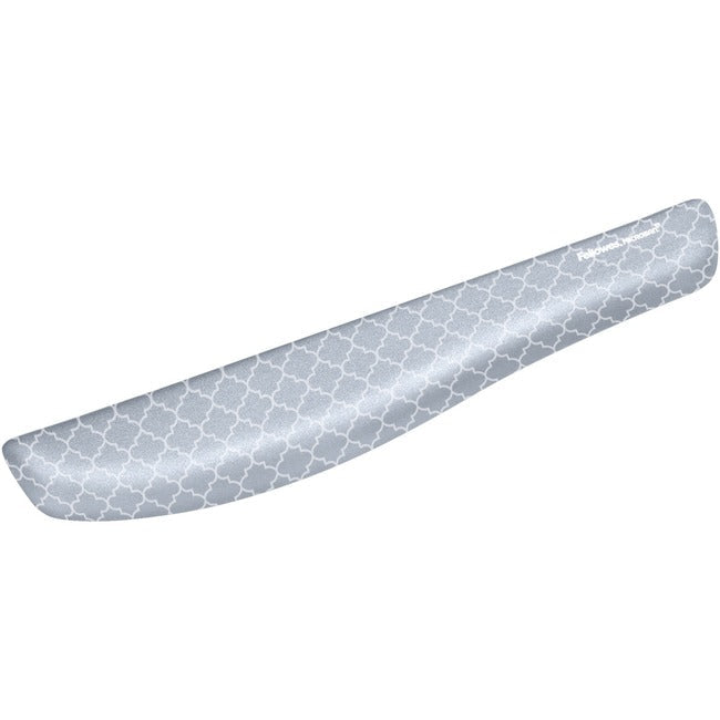 Fellowes PlushTouch&trade; Keyboard Wrist Rest with Microban&reg; - Gray Lattice 9549801