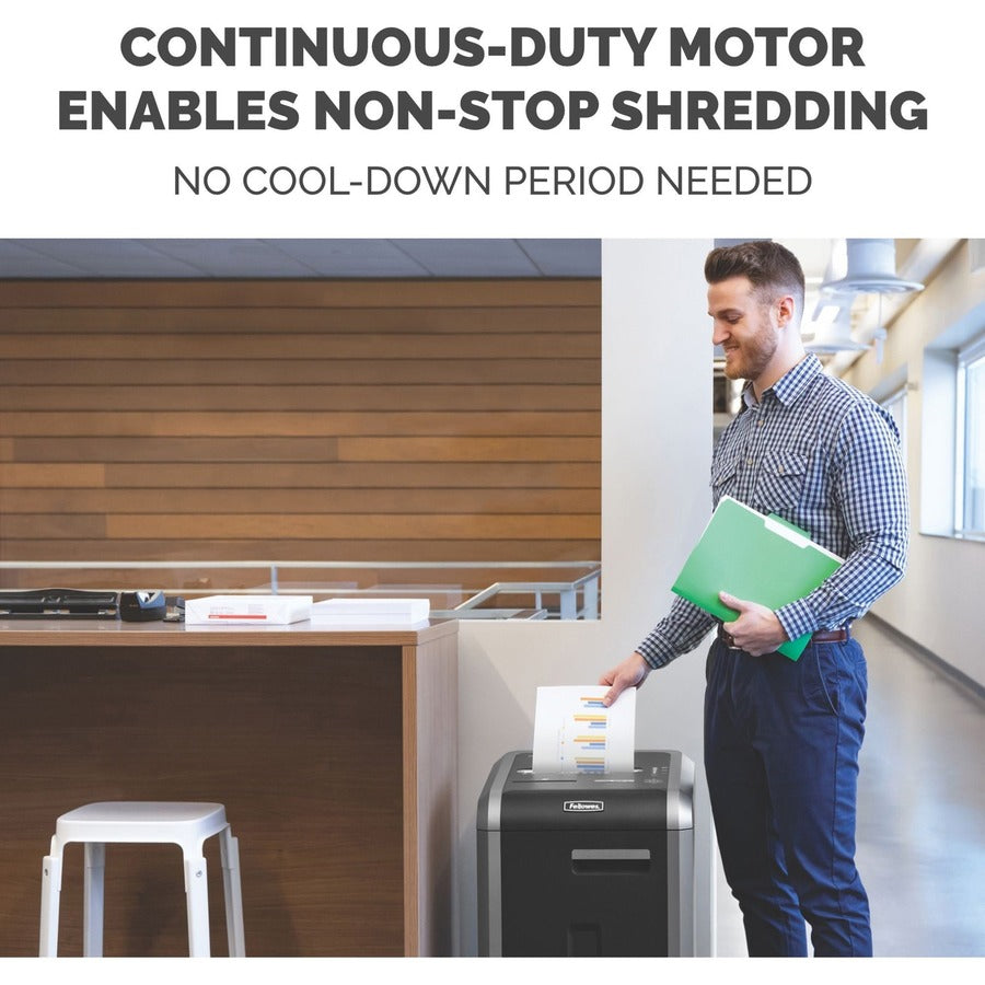 Fellowes Powershred&Reg; 225Ci 100% Jam Proof Cross-Cut Shredder