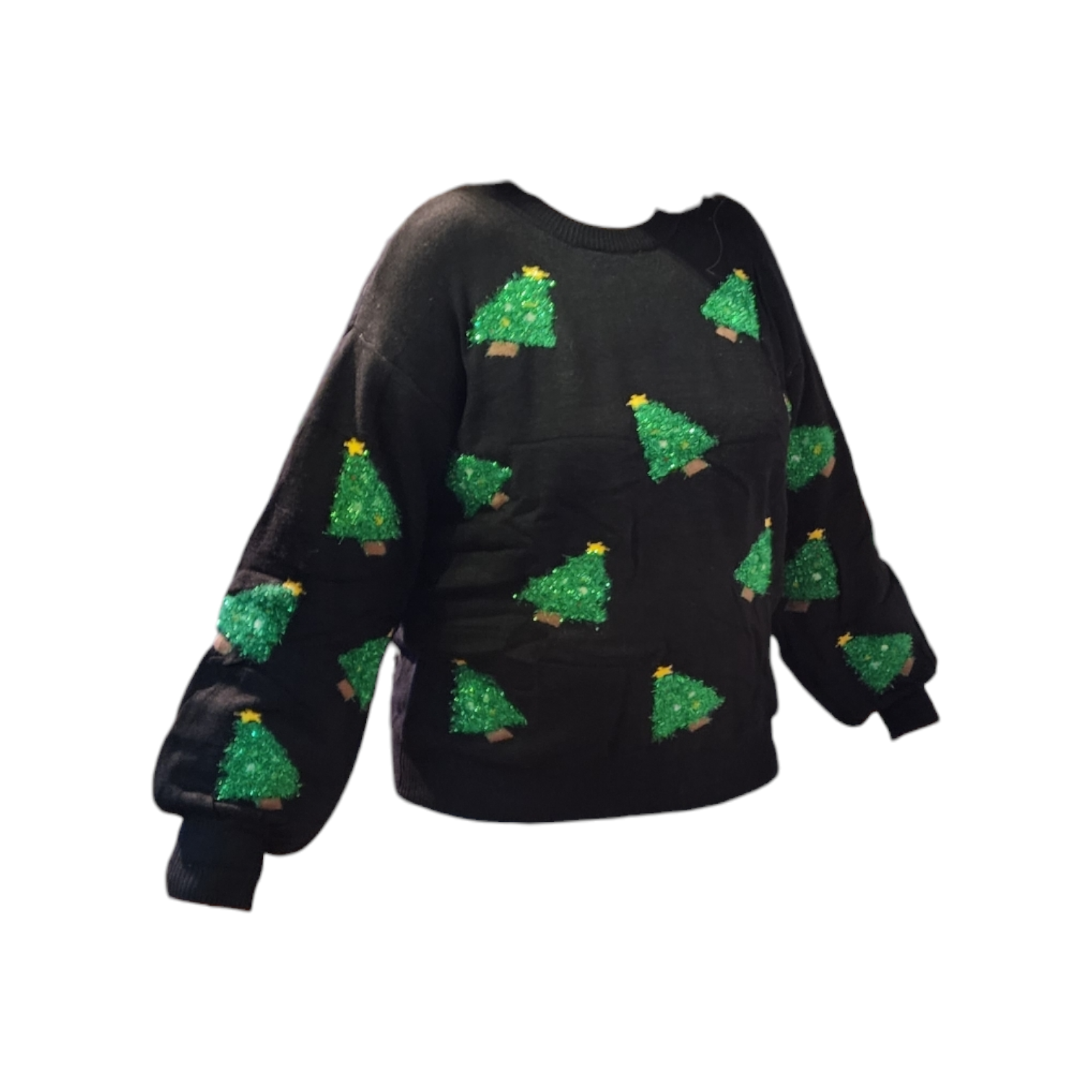 Festive Christmas Sweatershirt - Tinsle Tree -