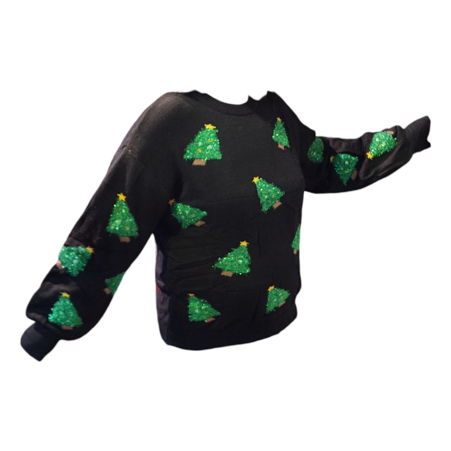 Festive Christmas Sweatershirt - Tinsle Tree -