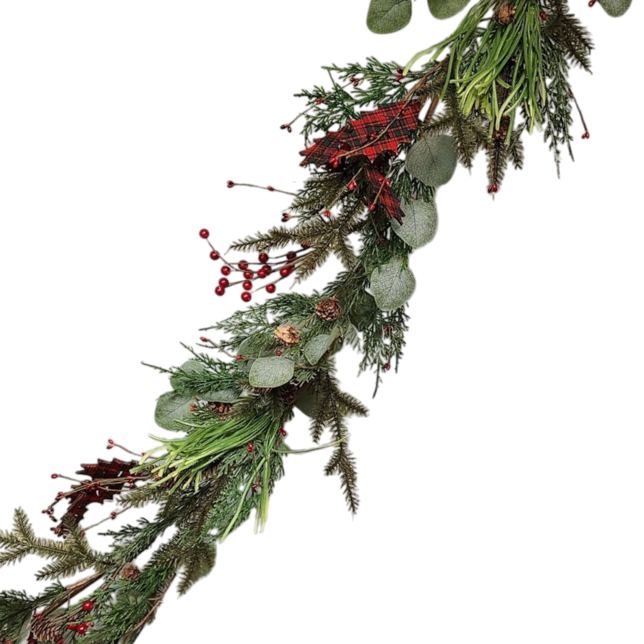 Festive Greenery Garland - 5 Feet long