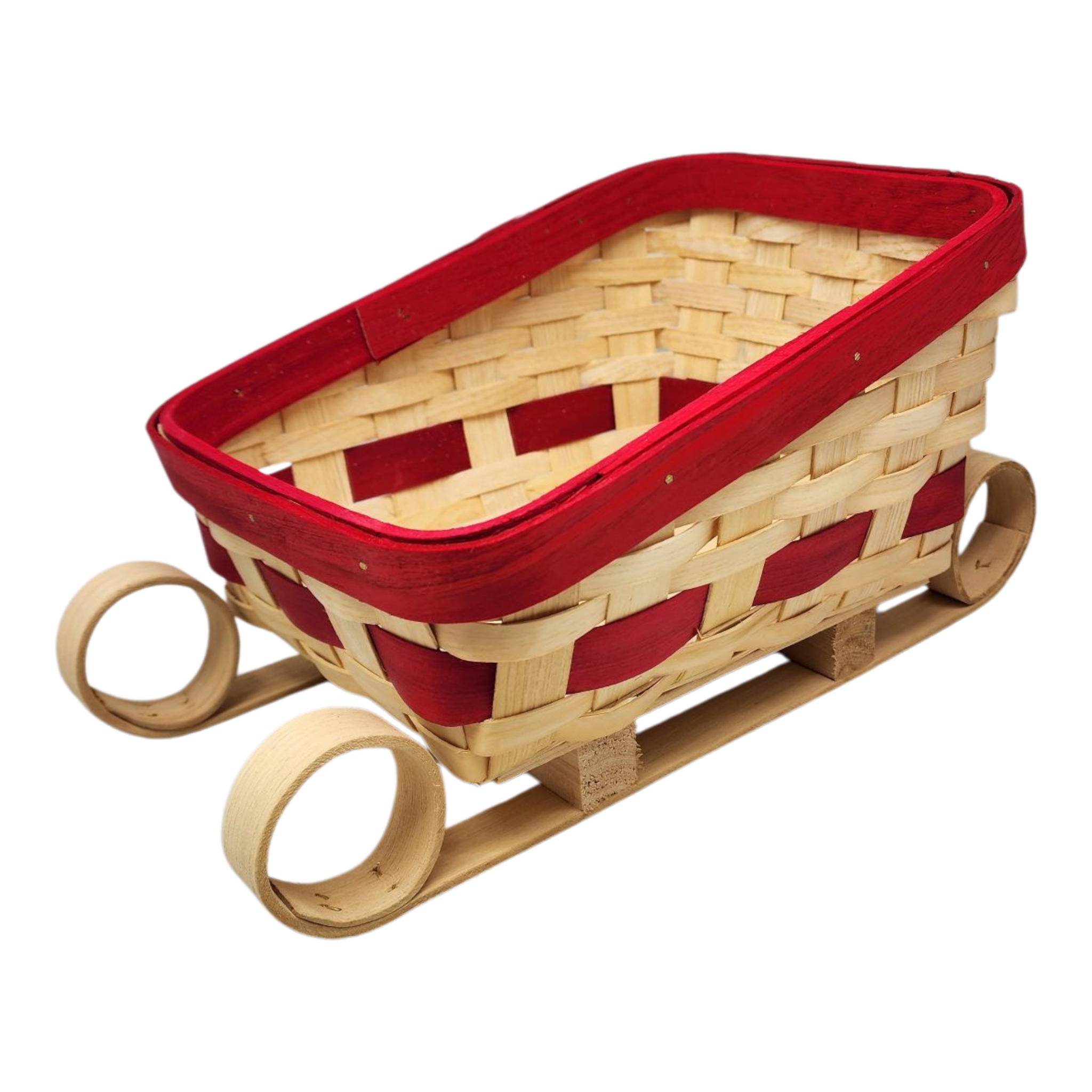 Festive Sleigh-Shaped Basket