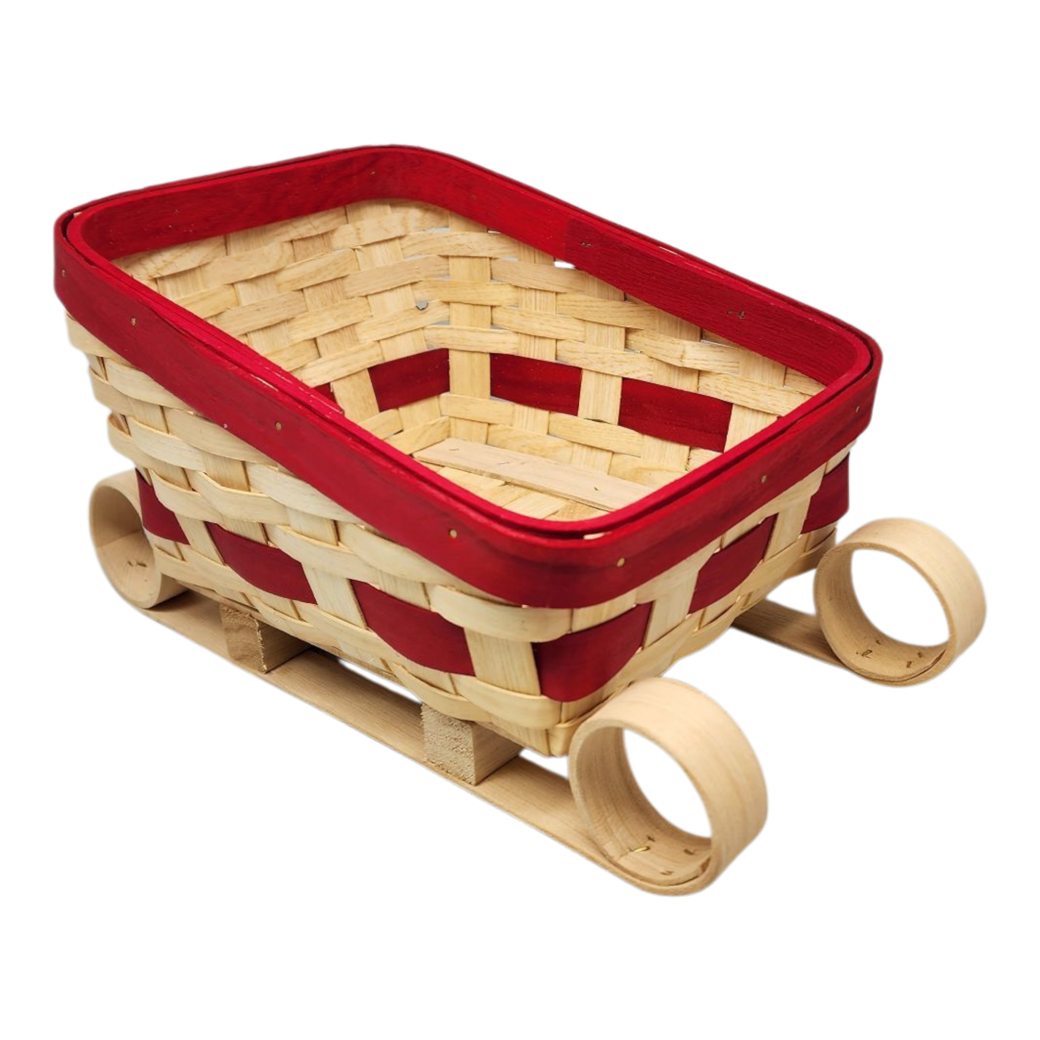 Festive Sleigh-Shaped Basket