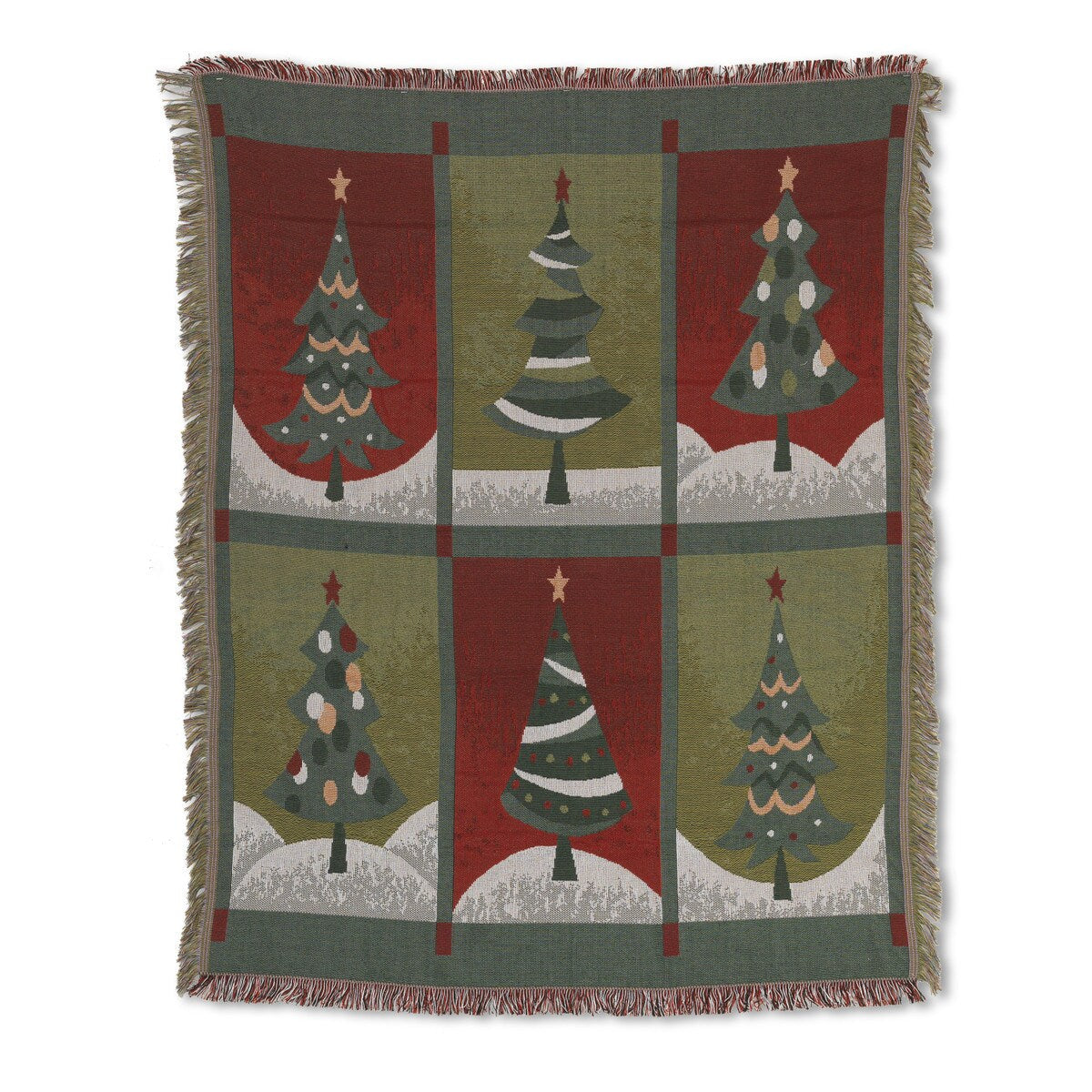 Festive Tree Tapestry Throw - 60" x 50"