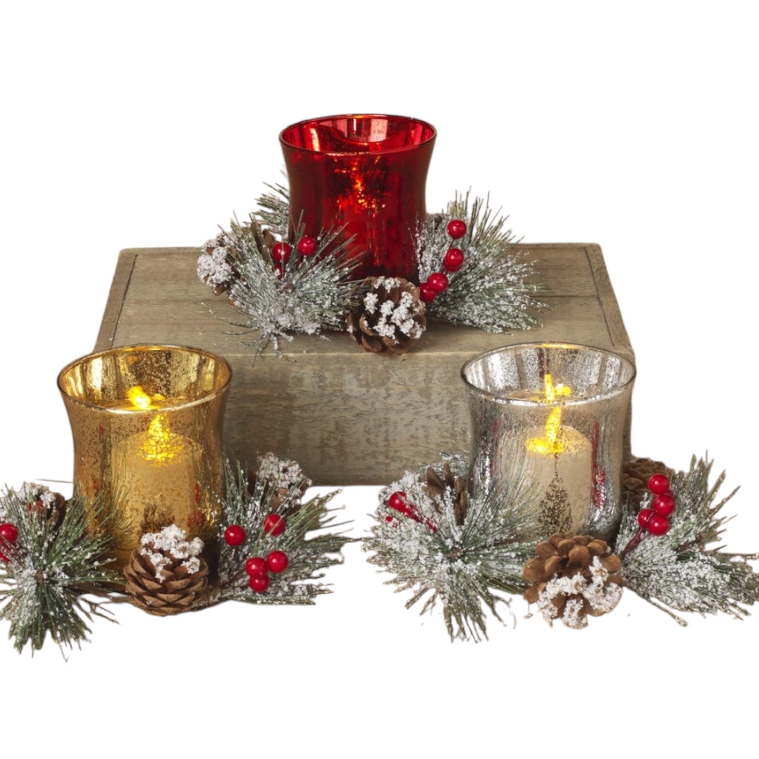 Festive Votive Candle Holders -