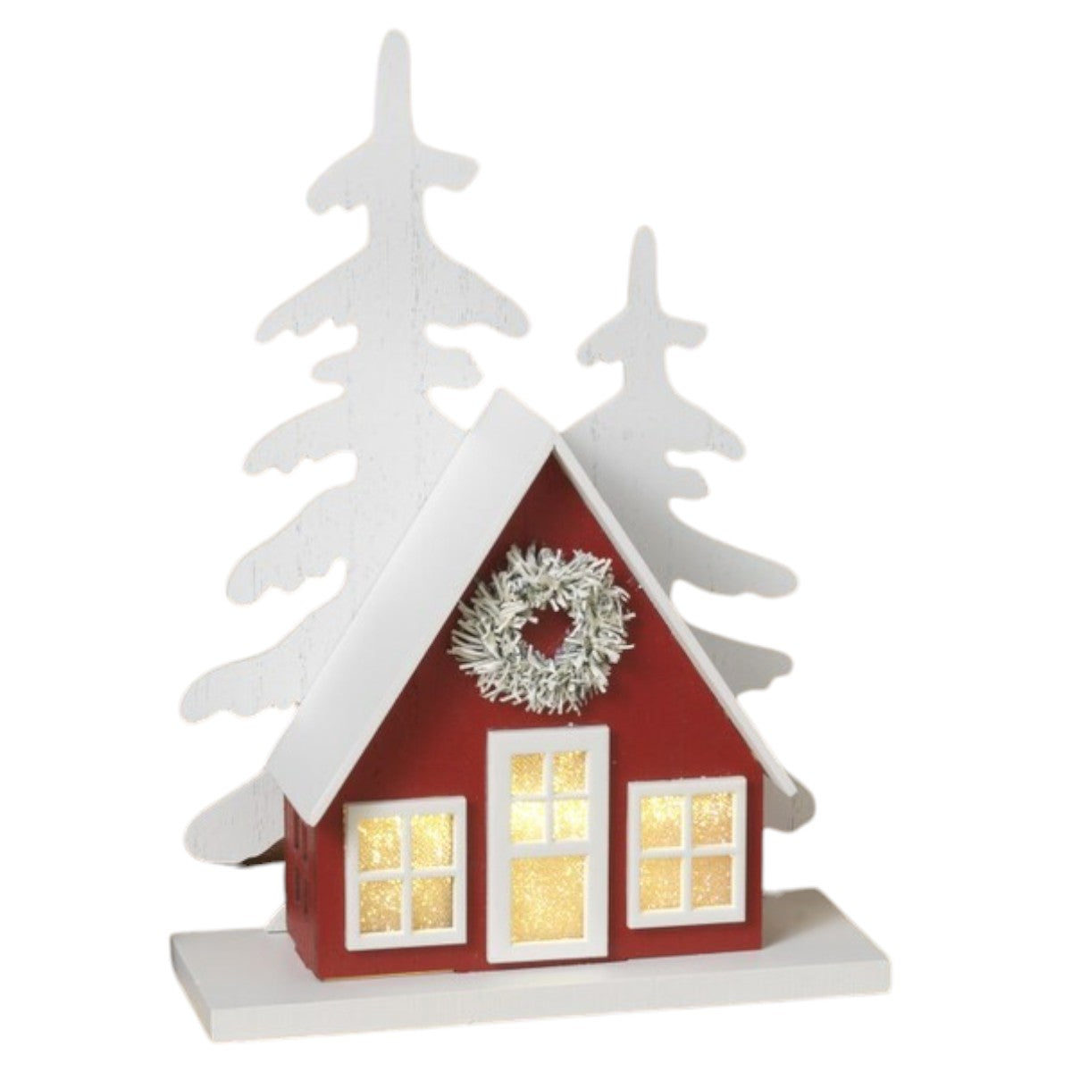 Festive Winter Wonderland Light-Up House