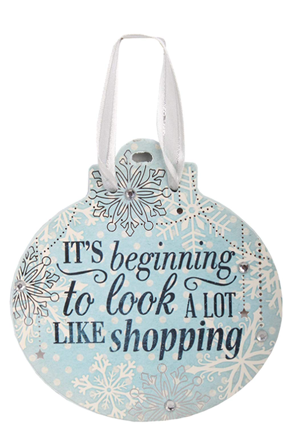 Festive Word Hanging Ornament - It's beginning to look a lot