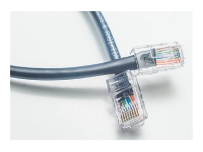 Fiber Cables Direct No Kink - Patch cable - RJ-45 (M) to RJ-45 (M) - 3 ft - UTP - CAT 5e - black FCDUS115V975