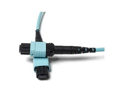 Fiber Cables Direct - Patch cable - MTP/MPO multi-mode (F) to MTP/MPO multi-mode (F) - 1 m - fiber optic - 50 / 125 micron - FCDUS362V10535