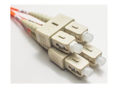 Fiber Cables Direct - Patch cable - SC/UPC (M) to SC/UPC (M) - 15 m - 0.1 in - fiber optic - duplex - 62.5 / 125 micron - OM1 FCDUS55V201