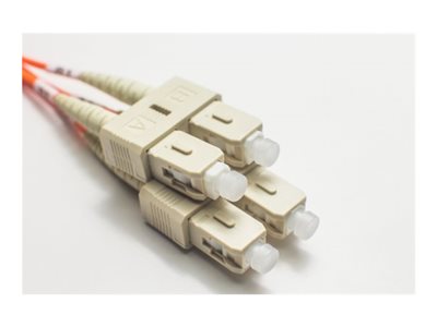 Fiber Cables Direct - Patch cable - SC/UPC (M) to SC/UPC (M) - 20 m - 0.1 in - fiber optic - duplex - 62.5 / 125 micron - OM1 FCDUS55V203