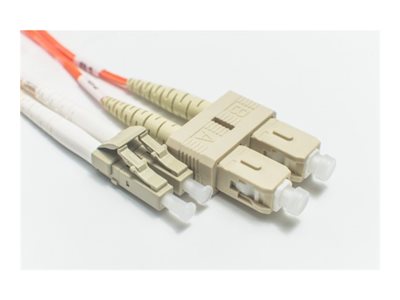 Fiber Cables Direct - Patch cable - TAA Compliant - LC/UPC multi-mode (M) to SC/UPC multi-mode (M) - 2 m - 0.1 in - fiber optic FCDUS156V1205