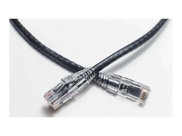 Fiber Cables Direct - Patch cable - TAA Compliant - RJ-45 (M) to RJ-45 (M) - 25 ft - CAT 6 - snagless, booted - black FCDUS208V1869