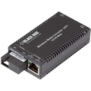 Fiber Ethernet Switches - BLACK BOX Miniature Transceiver Media Converter | TECISOFT LHC028A-R4