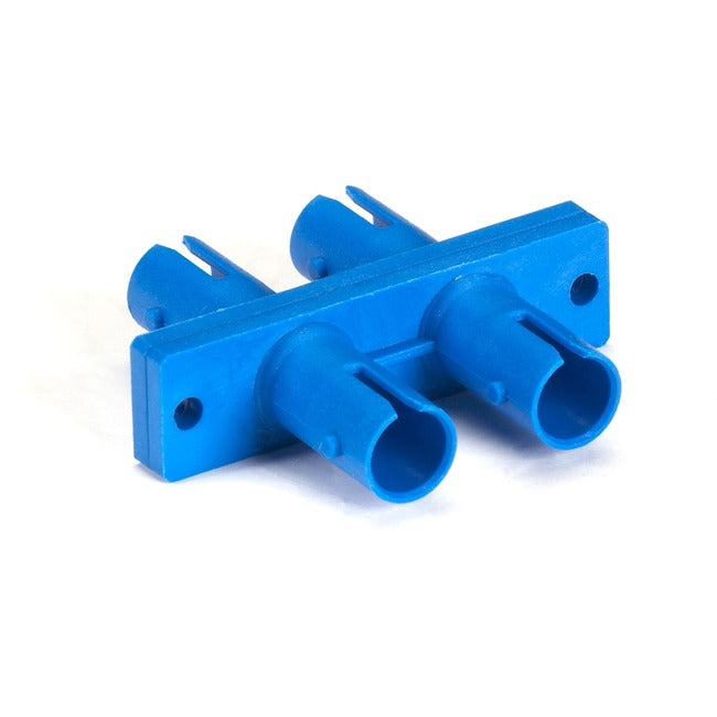 Fiber Optic Coupling - Singlemode, Duplex, Ceramic Sleeve, Plastic Flange, Recta