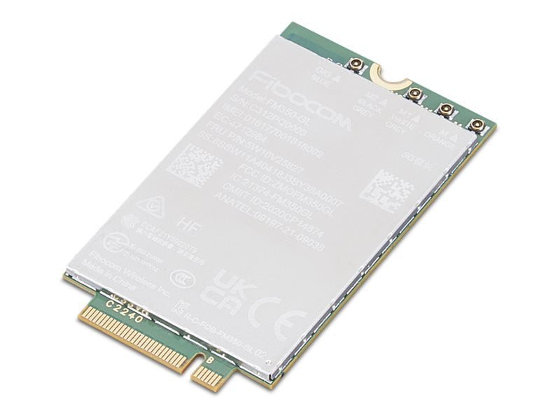 Fibocom FM350-GL - Wireless cellular modem - 5G - M.2 Card - for ThinkPad X1 Carbon Gen 11 21HM, 21HN 4XC1M72800