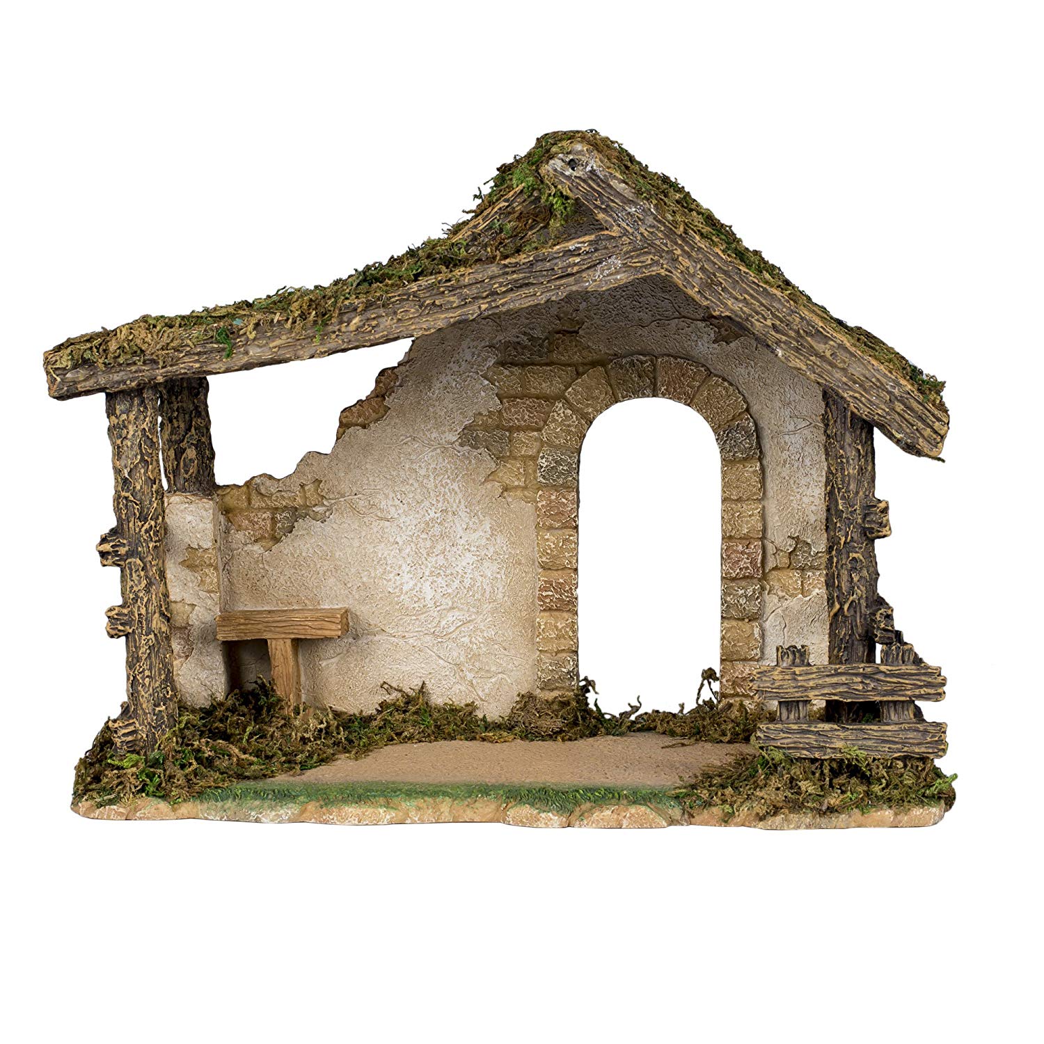 Figure Set With Stable - Fontanini - 5" Scale