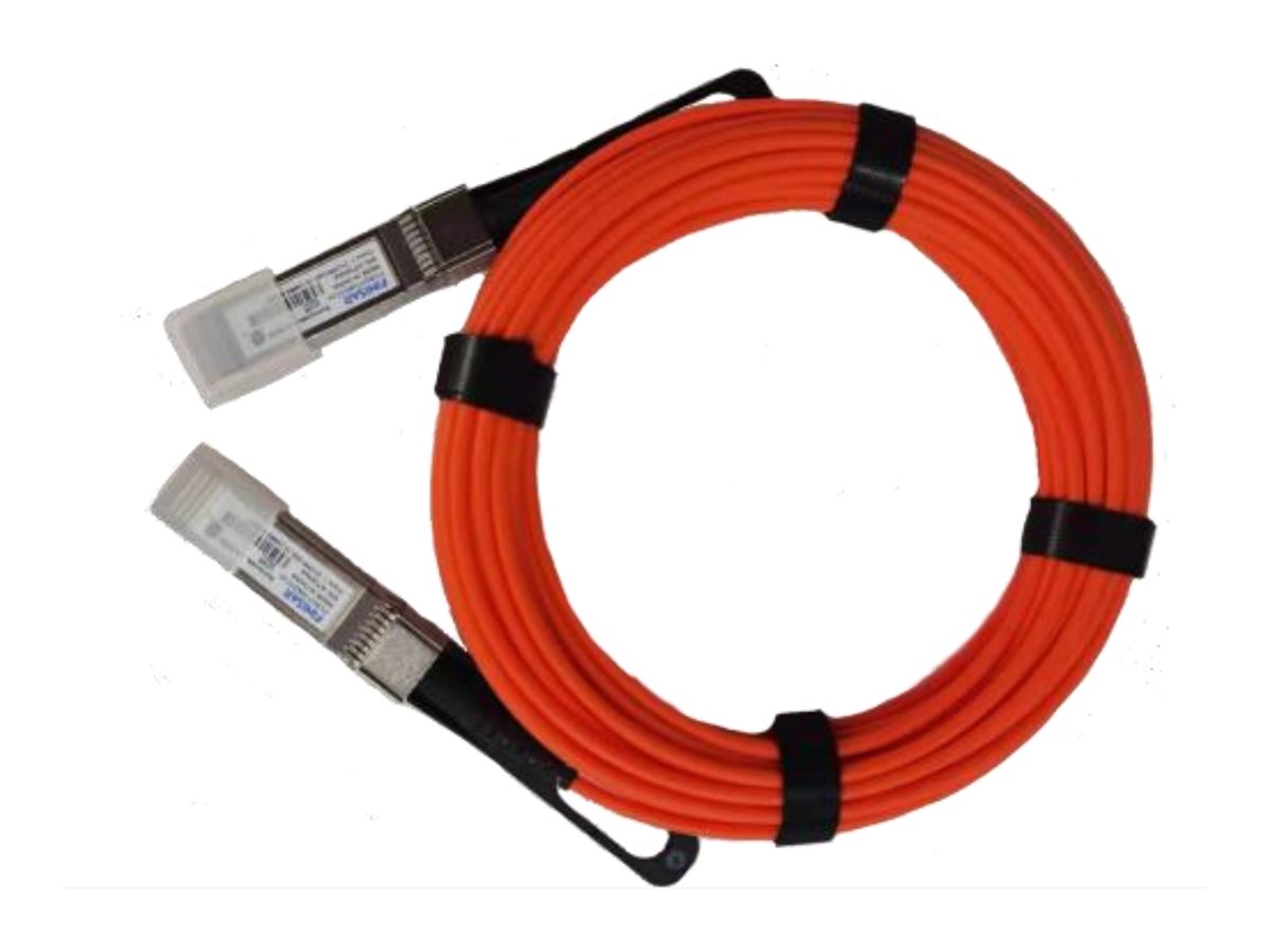 Finisar TDSourcing SFPwire - 10GBase-AOC direct attach cable - SFP+ (M) to SFP+ (M) - 1 m - fiber optic - SFF-8431/SFF-8432 - FCBG110SD1C01-WX