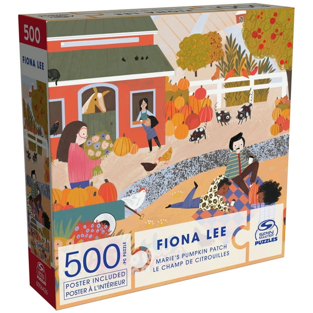 Fiona Lee Cozy Marie's Pumpkin Patch - 500 Piece Puzzle