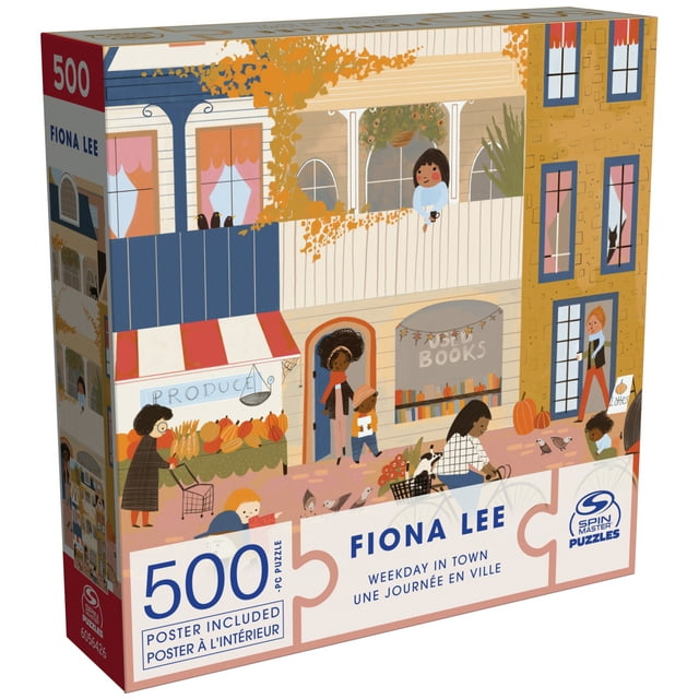 Fiona Lee Cozy Weekday In Town - 500 Piece Puzzle