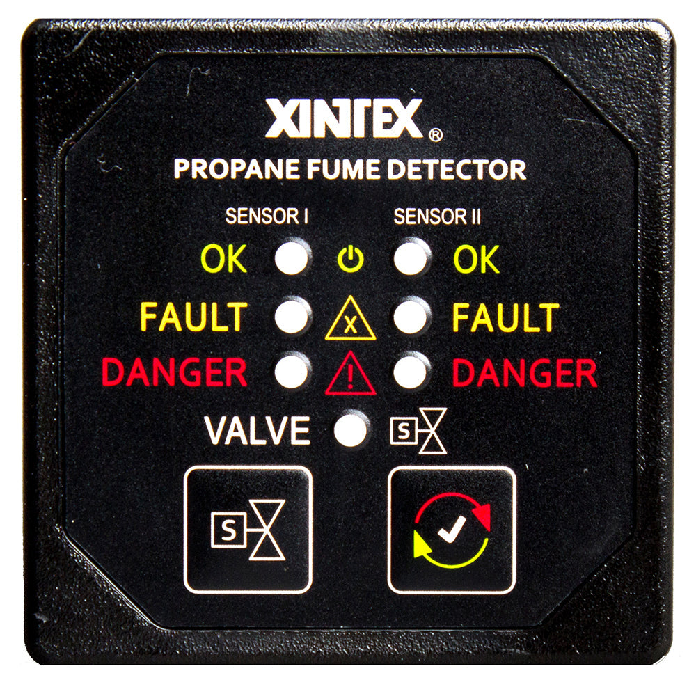 Fireboy-Xintex Propane Fume Detector &amp; Alarm w/2 Plastic Sensors &amp; Solenoid Valve