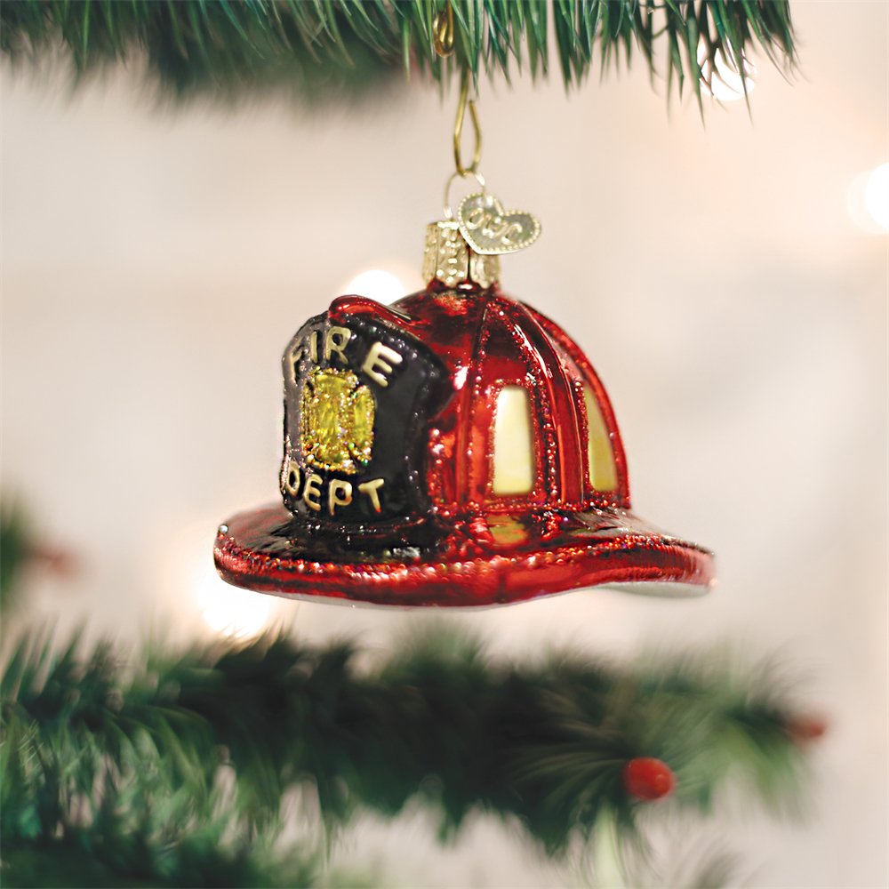 Firemans Helmet Ornament