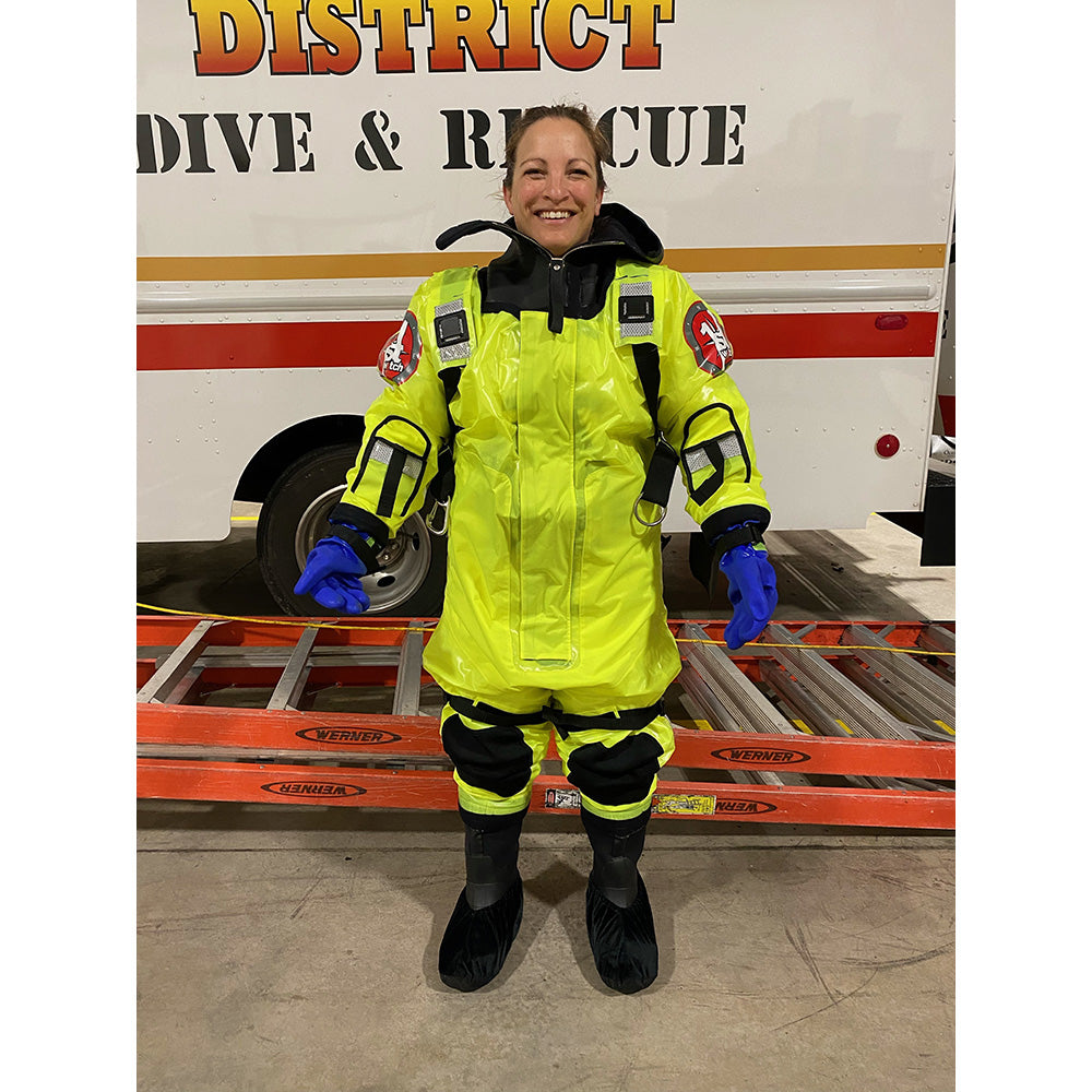 First Watch RS-1005 Ice Rescue Suit - Hi-Vis Yellow - S/M (Built to Fit
