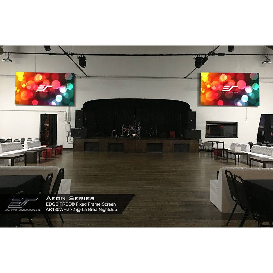 Fixed Frame Acoustically Transparent 4K UHD - EDGE FREE Home Theater Screen | Tecisoft AR120H2-AUHD