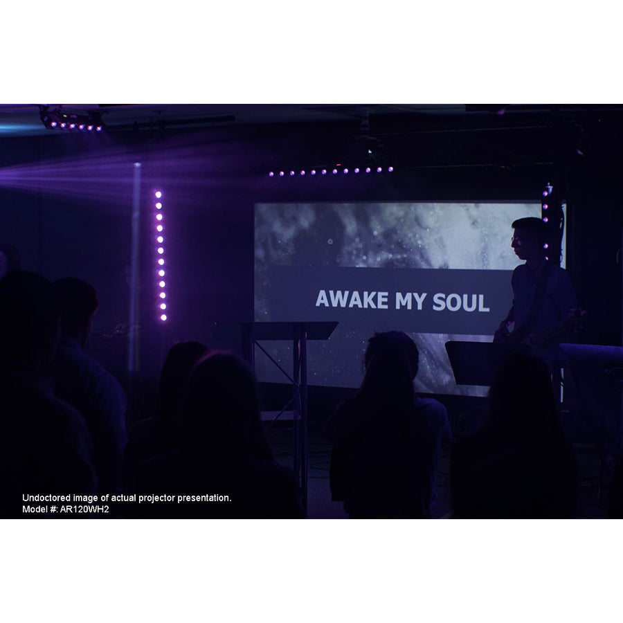 Fixed Frame Acoustically Transparent 4K UHD - EDGE FREE Home Theater Screen | Tecisoft AR120H2-AUHD