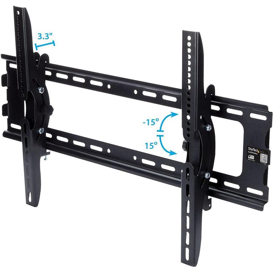 Flat-Screen TV Wall Mount - Tilting VESA Mount 32-75 Inch Steel Bracket | Tecisoft FLATPNLWALL