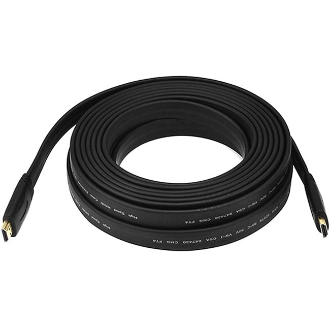 Flat Standard Hdmi Cable_ 25Ft Black