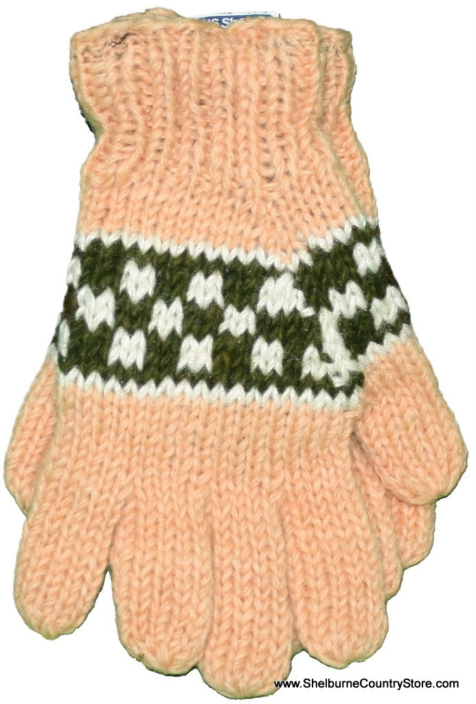 Fleece Lined Wool Glove - Style 8