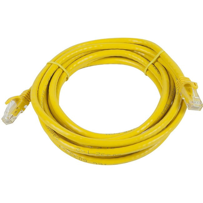Flexboot Cat5E 24Awg Utp Ethernet Network Patch Cable, 20Ft Yellow