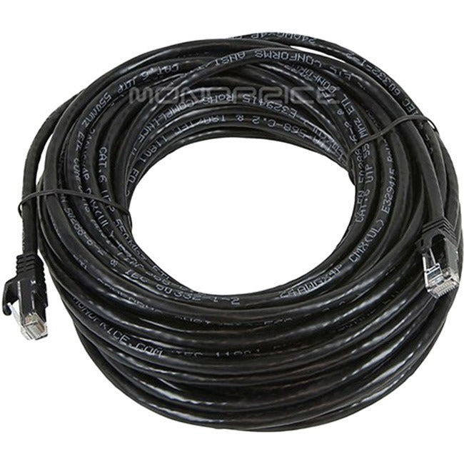 Flexboot Series Cat6 24Awg Utp Ethernet Network Patch Cable, 50Ft Black
