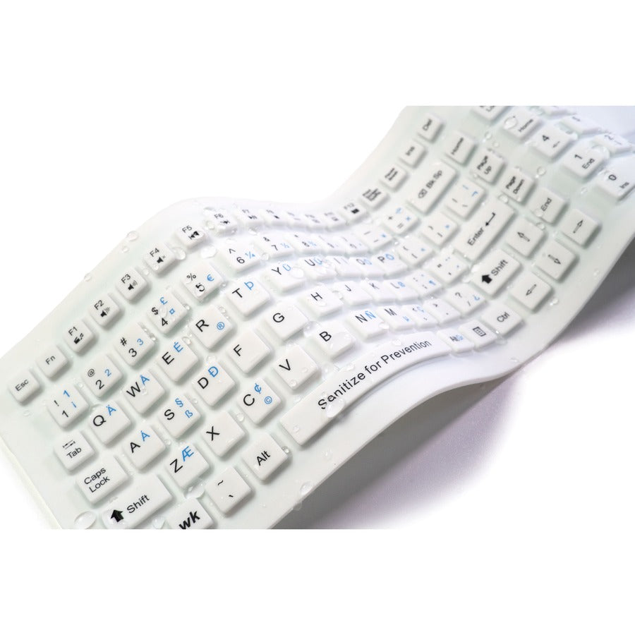 Flexible Silicone Washable Touchpad Keyboard Usb