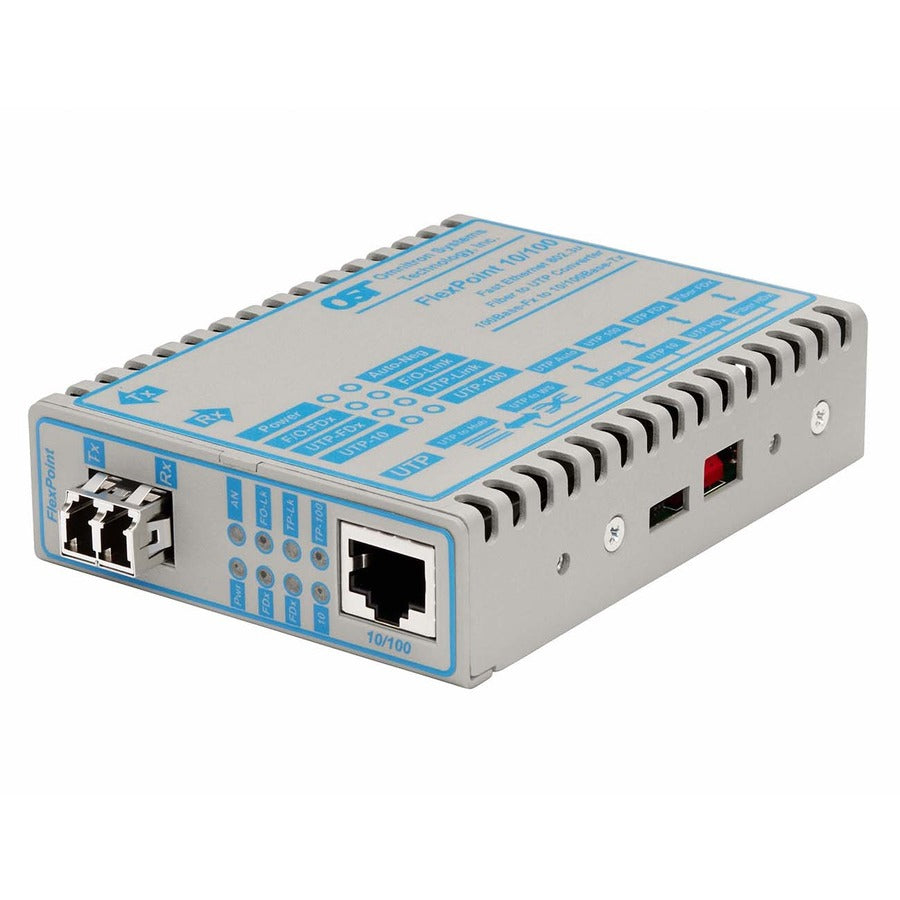 Flexpoint 10/100 Ethernet Fiber Media Converter Rj45 Lc Single-Mode 30Km 4355-20