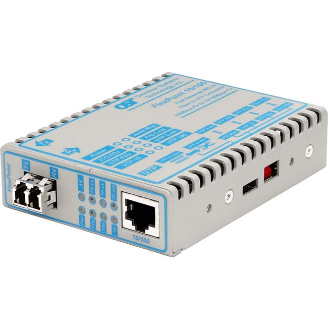 Flexpoint 10/100 Ethernet Fiber Media Converter Rj45 Lc Single-Mode 30Km 4355-21