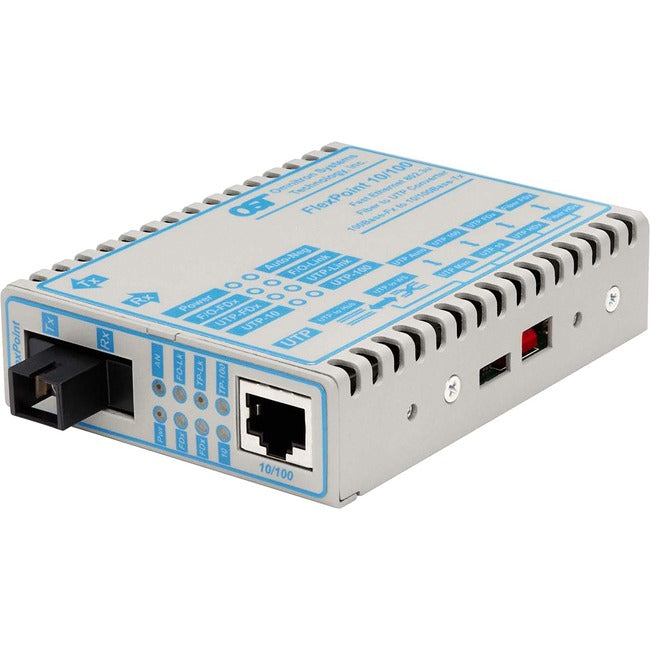 FlexPoint 10/100 Ethernet Fiber Single-Fiber Media Converter RJ45 SC Single-Mode BiDi 20km 4357-21
