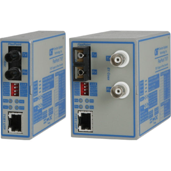 Flexpoint T1/E1 Fiber Media Converter Rj48 Sc Multimode 5Km 4470-1