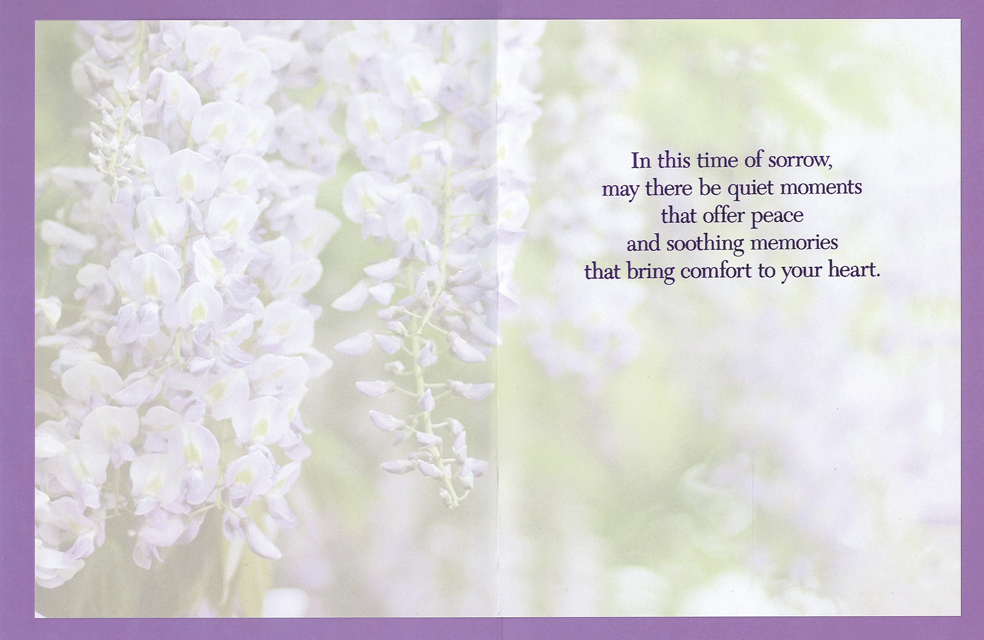 Floral Comfort Sympathy Card