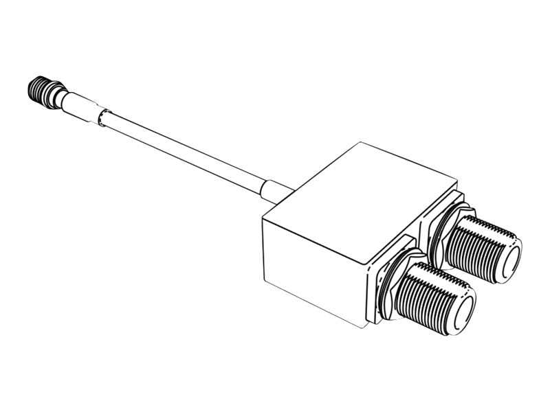 Fluidmesh FM-SHIELD-SPL - Antenna splitter - QMA connector male to N connector male (pack of 2) - for P/N: FM-SHIELD