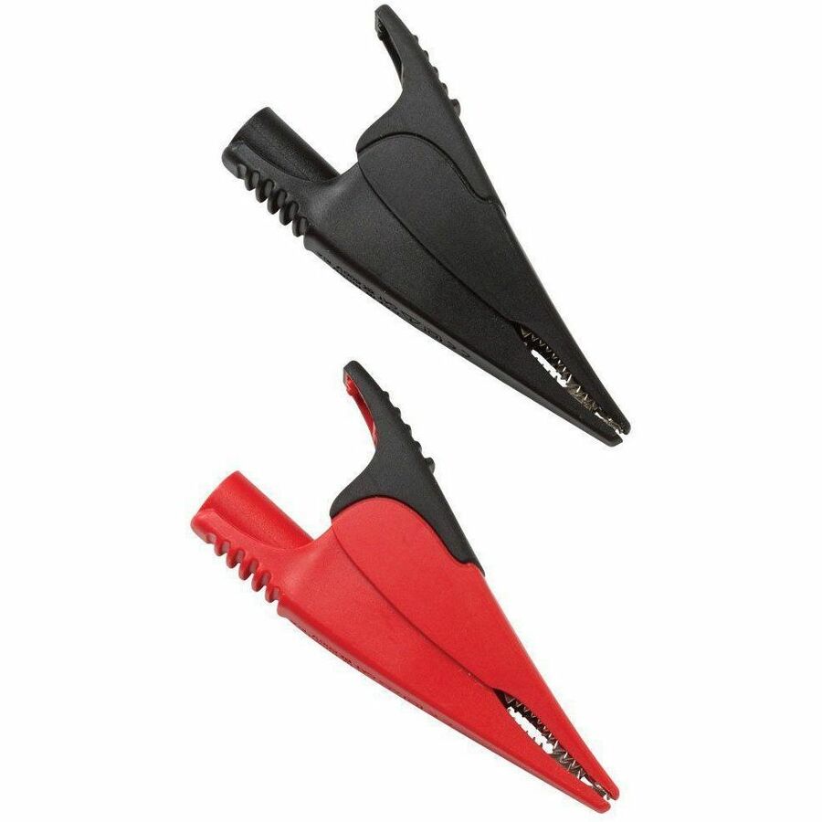 Fluke AC285 SureGrip Alligator Clips - Red Black - Rubber Nickel Plated Steel